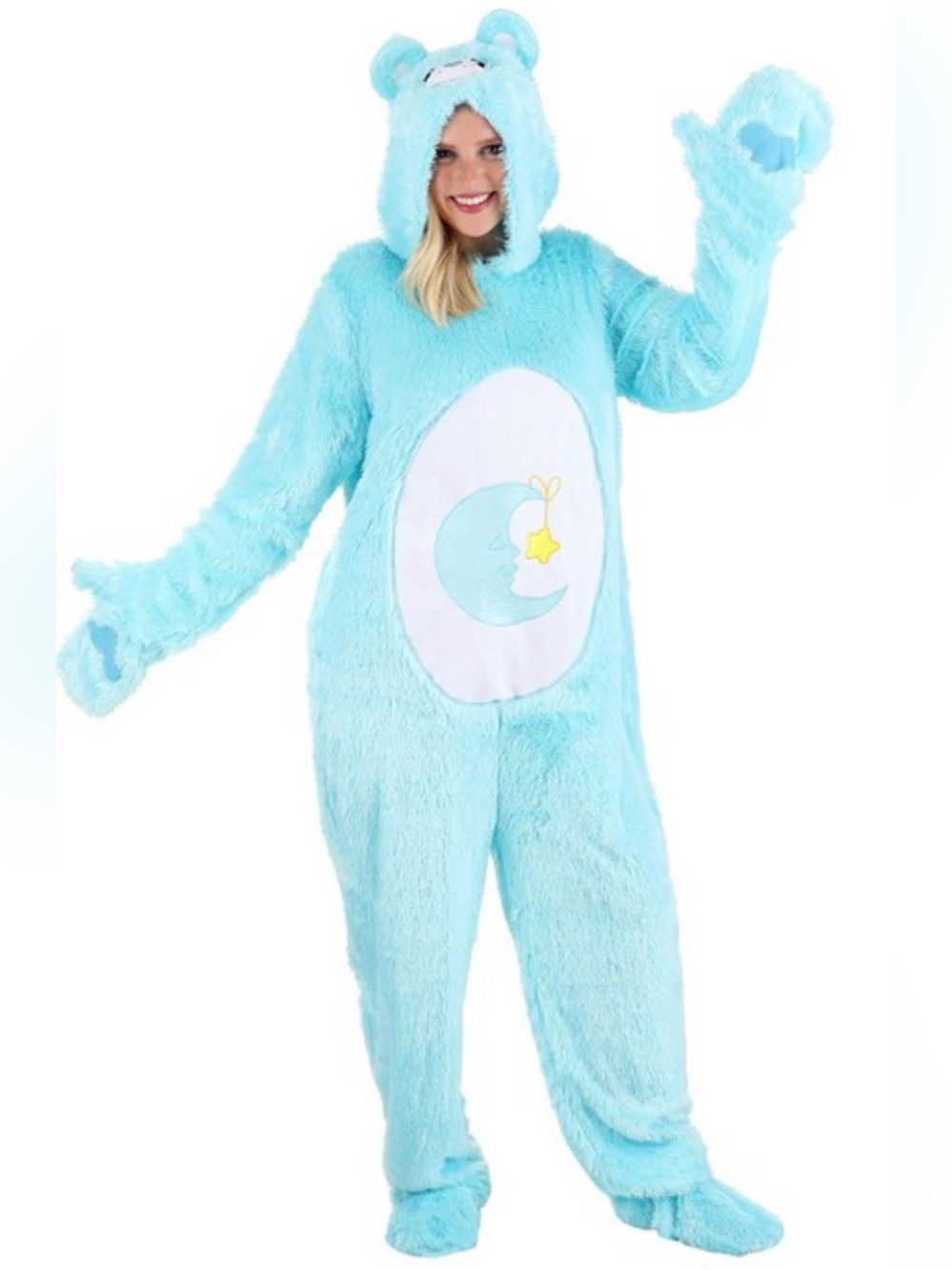 Care Bears Adult Retro Bed Time Bear Costume Unisex Sz S